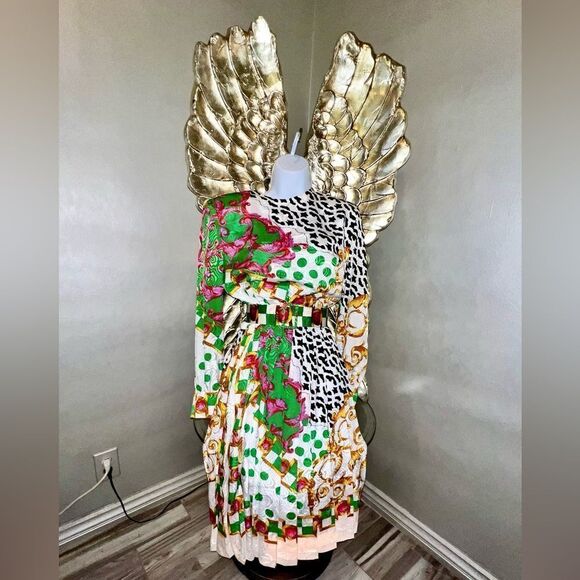 Stunning Don Elliot Vintage 80s Dress Baroque Design - Picture 4 of 16